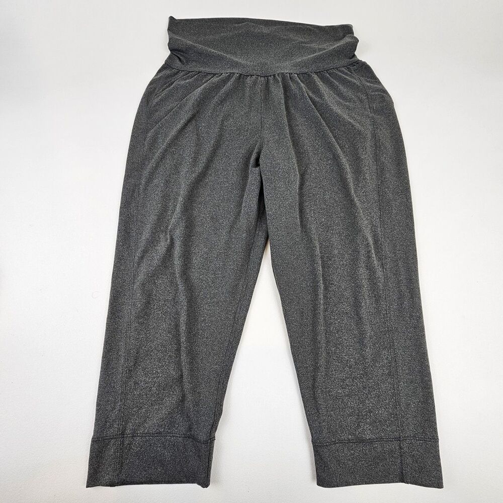 Patagonia Womens M Gray Cropped Leggings Capris Stretch Activewear Yoga Pants
